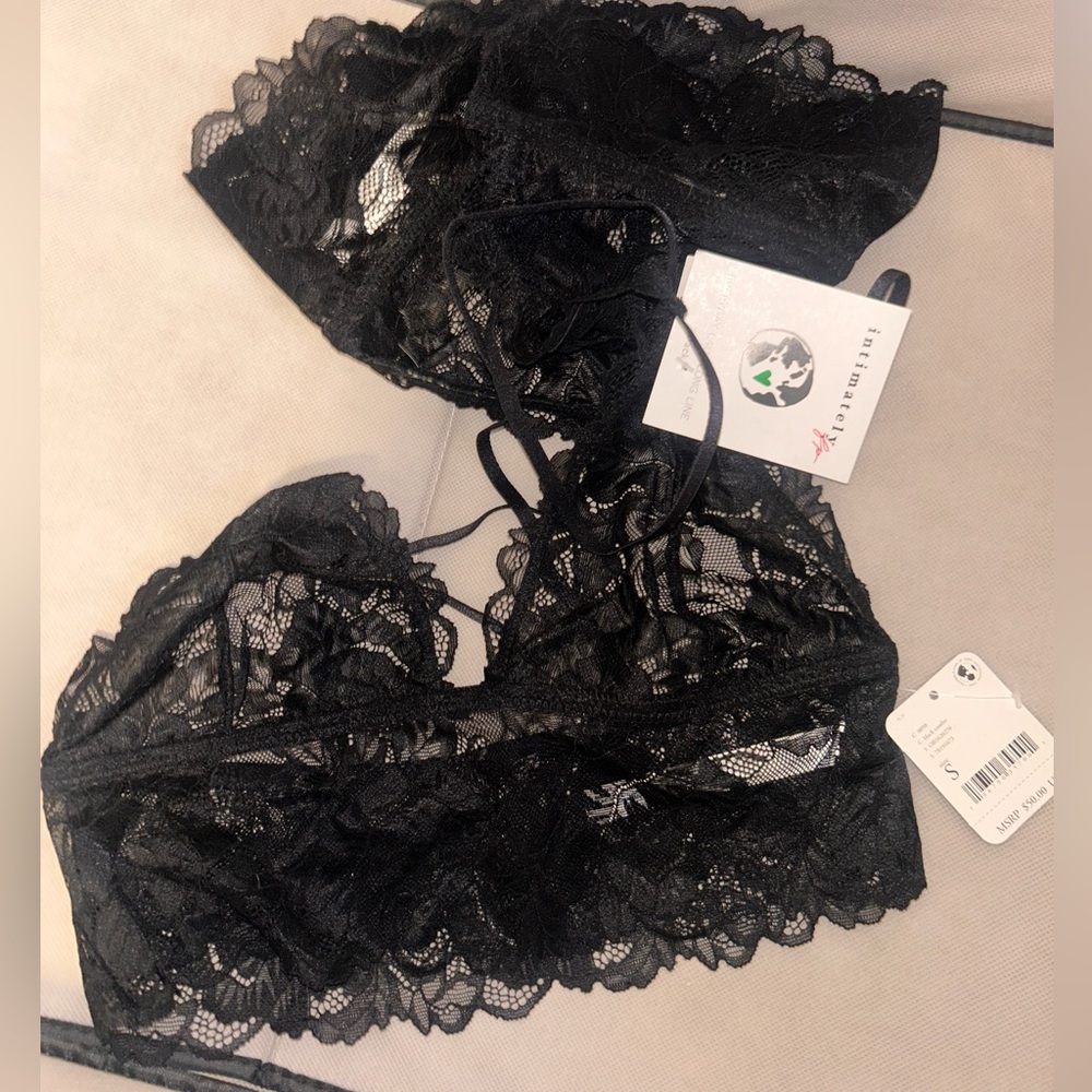 Intimately FP Free People Everyday Lace Long Line 2 pack | size S